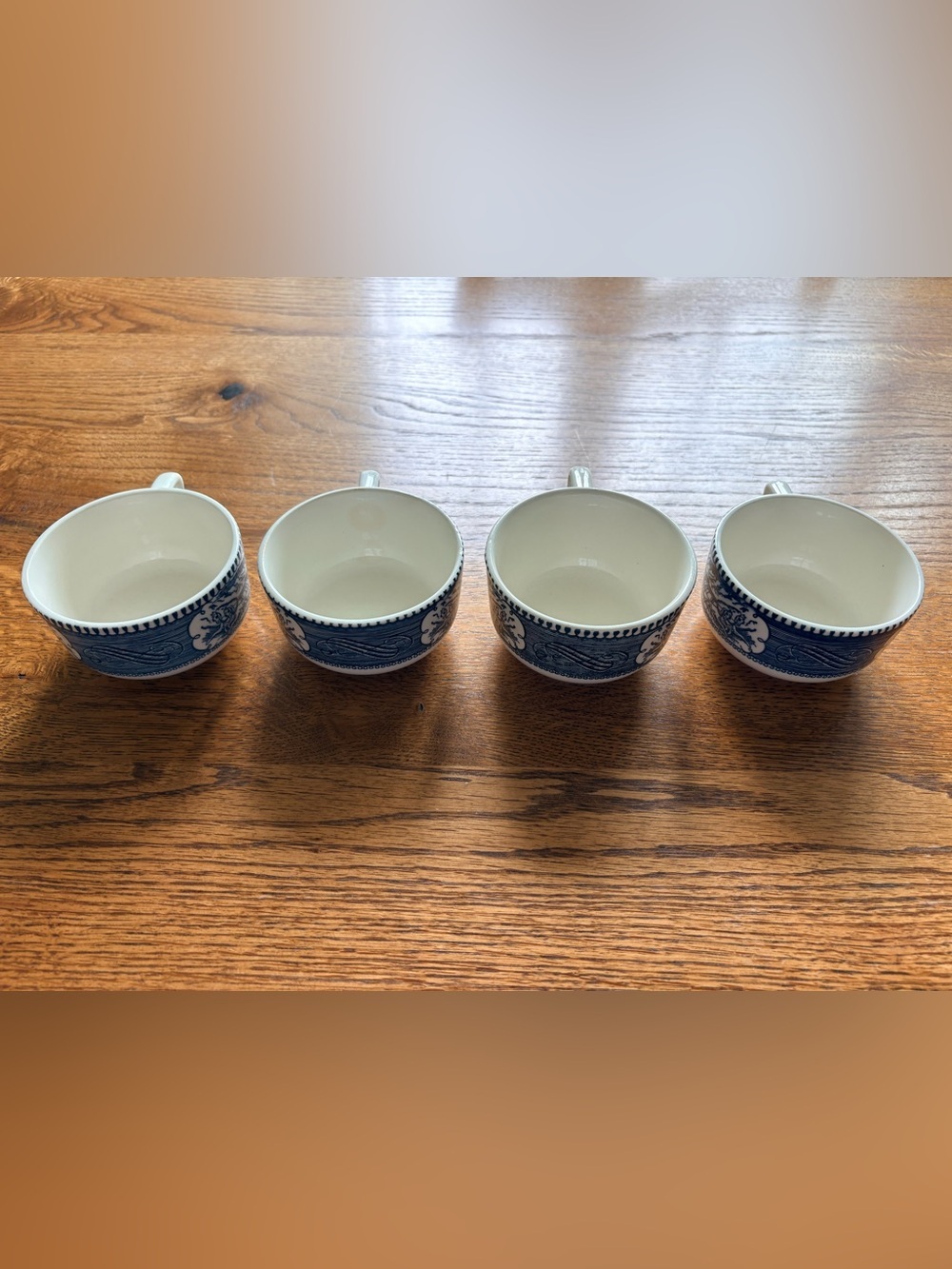 Vintage Currier & Ives Tea Cups - Set of 4 - Picture 11 of 13